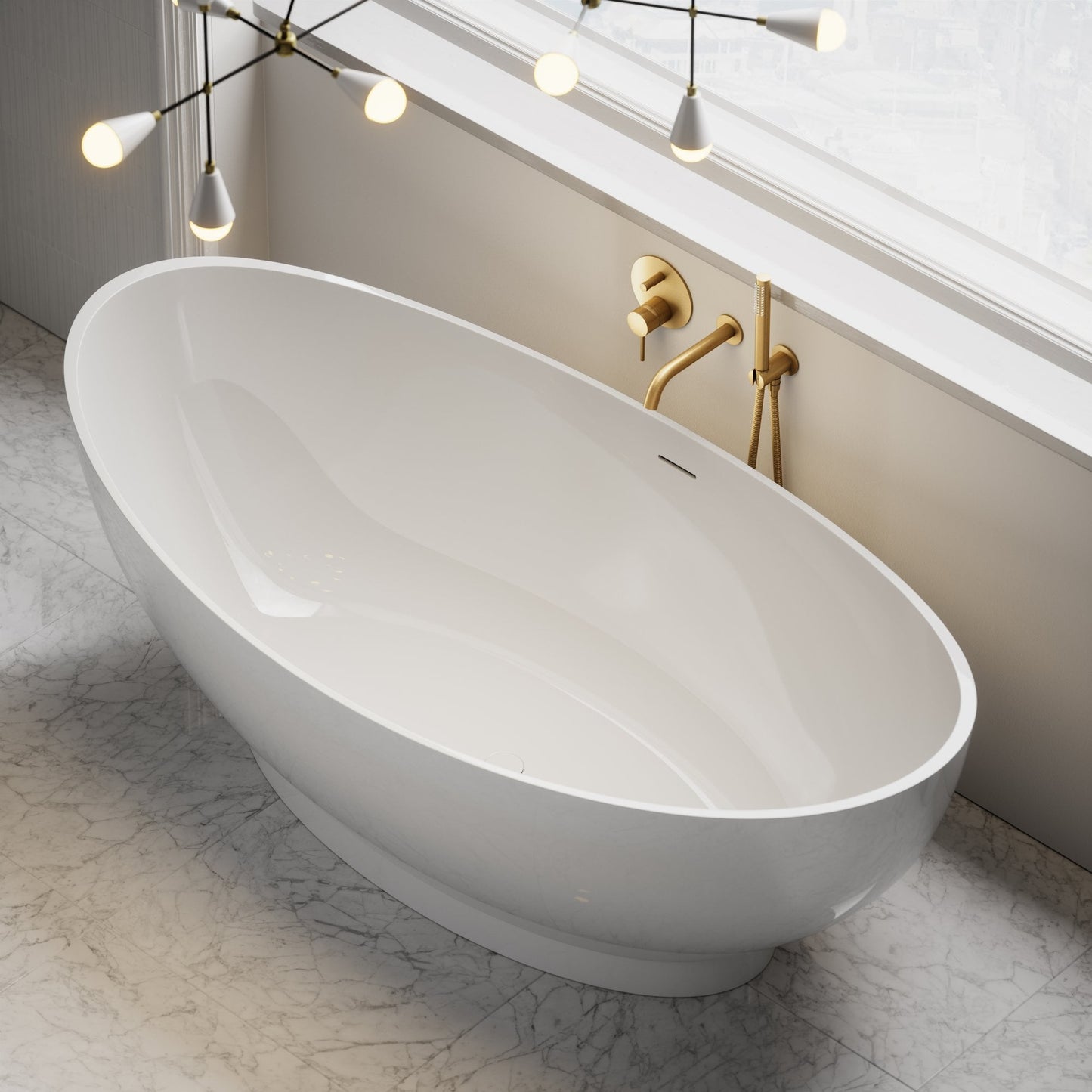 Oasis Freestanding Stone Bath 1790mm