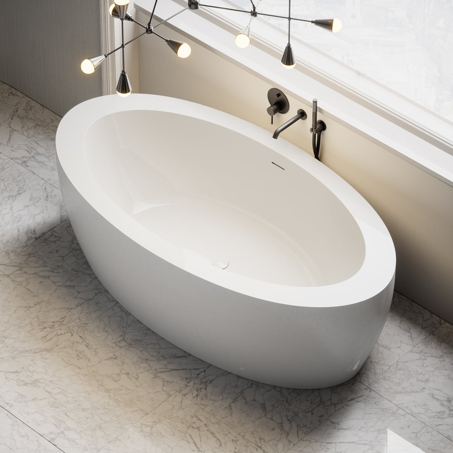 Ocean Freestanding Stone Bath 1900mm