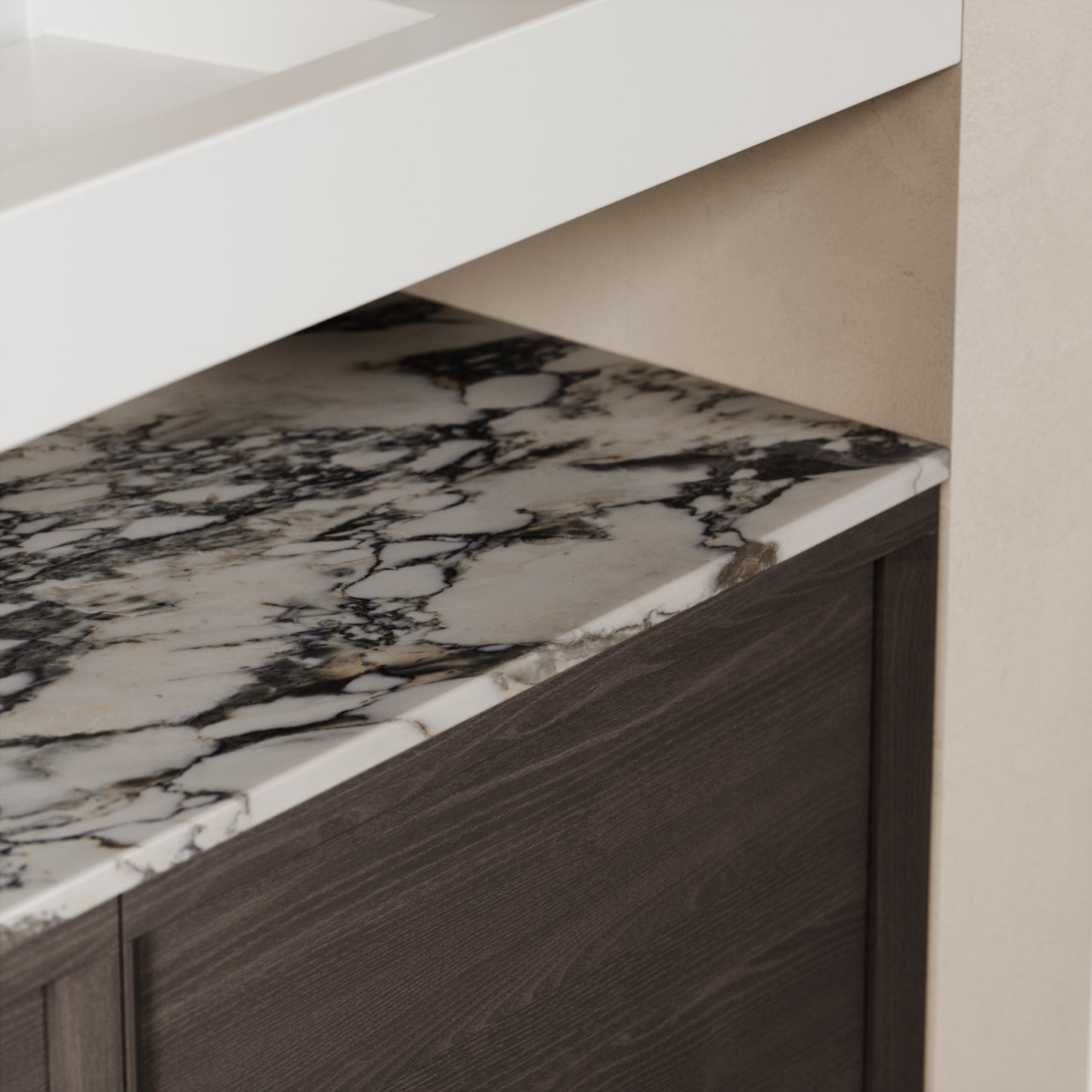 Palermo Grey Oak Vanity Unit 1200mm