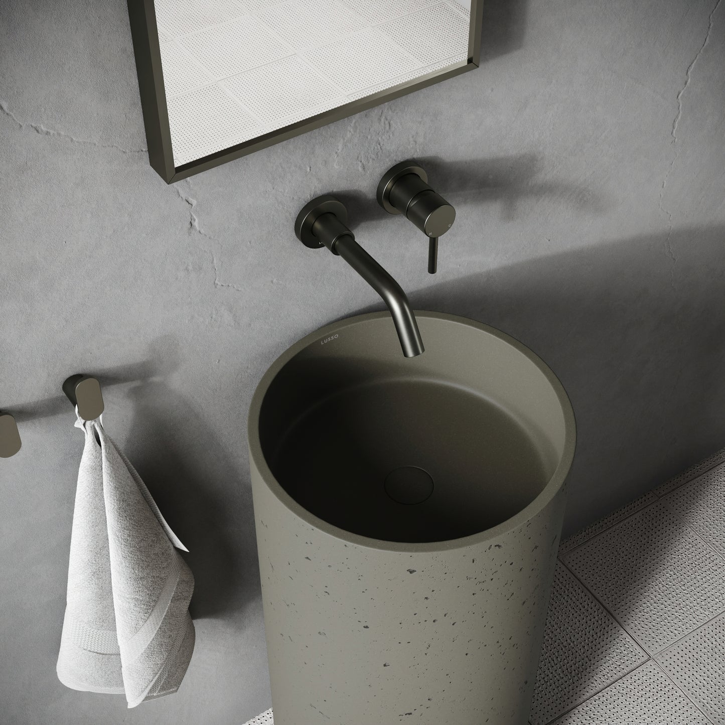 Penzance Concrete Freestanding Basin 400mm