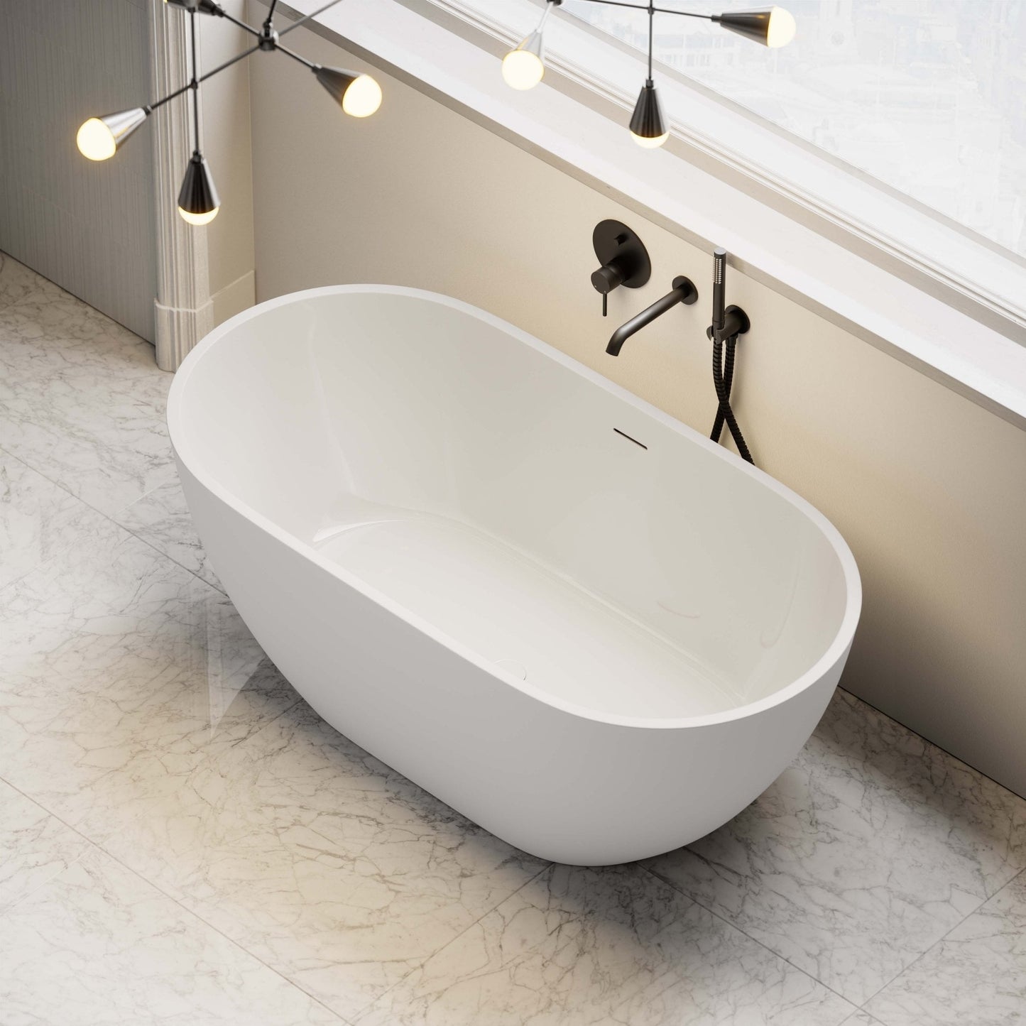 Picasso Compact Freestanding Stone Bath 1400mm