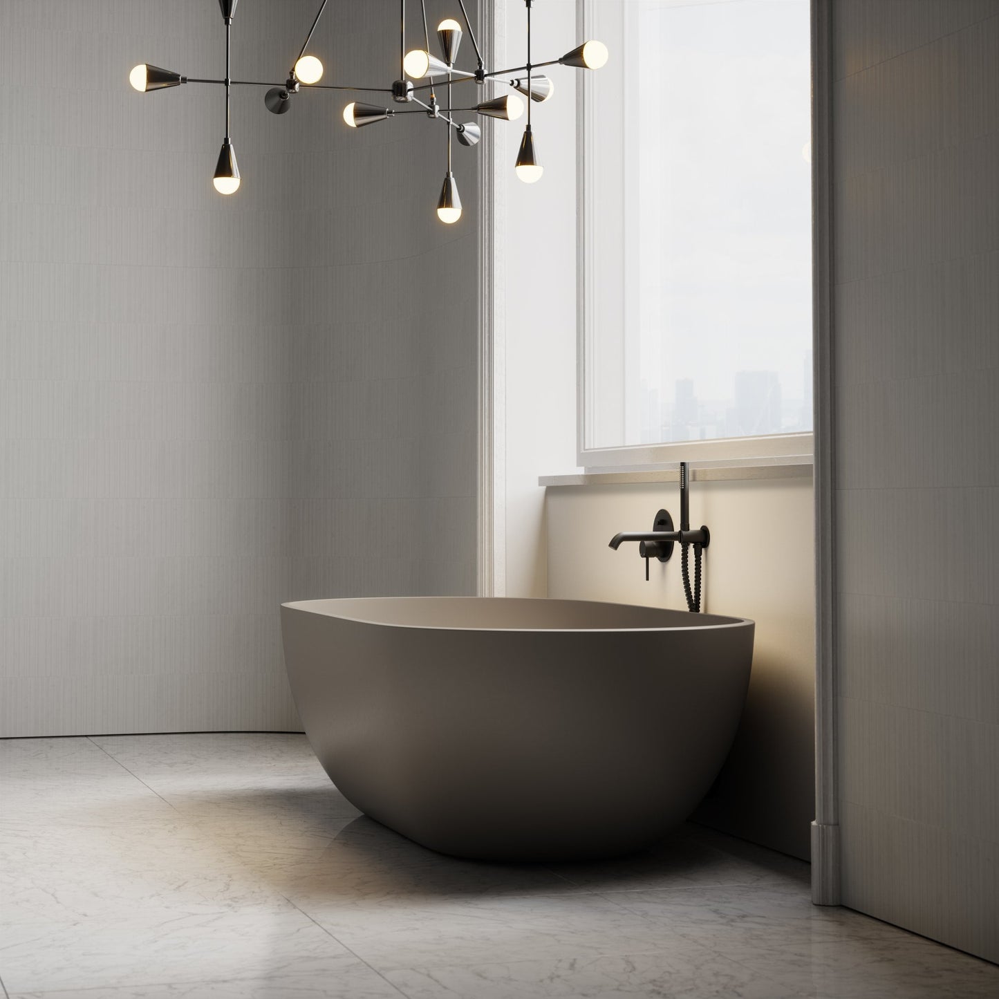 Picasso Earth Freestanding Stone Bath 1780mm