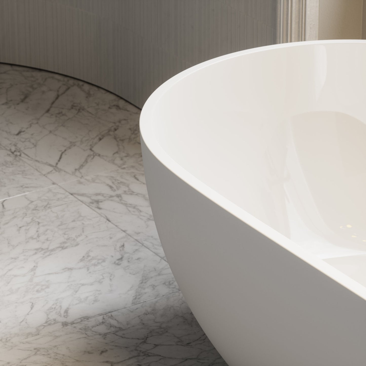 Picasso Freestanding Stone Bath 1780mm