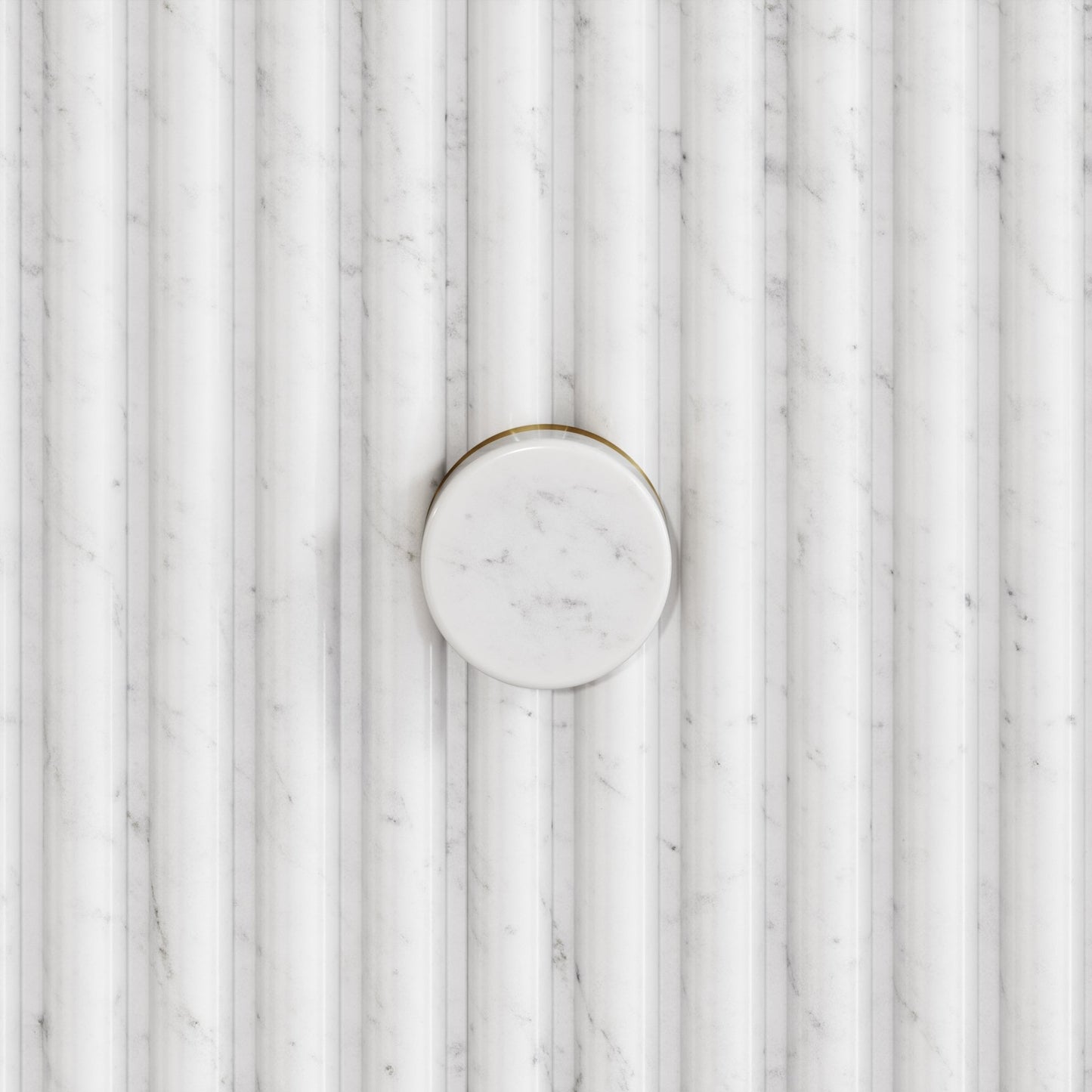 Porto Shower System (Brushed Gold & Carrara Marble)