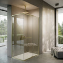 Portofino Brushed Gold Reversible Shower Enclosure (All Sizes)