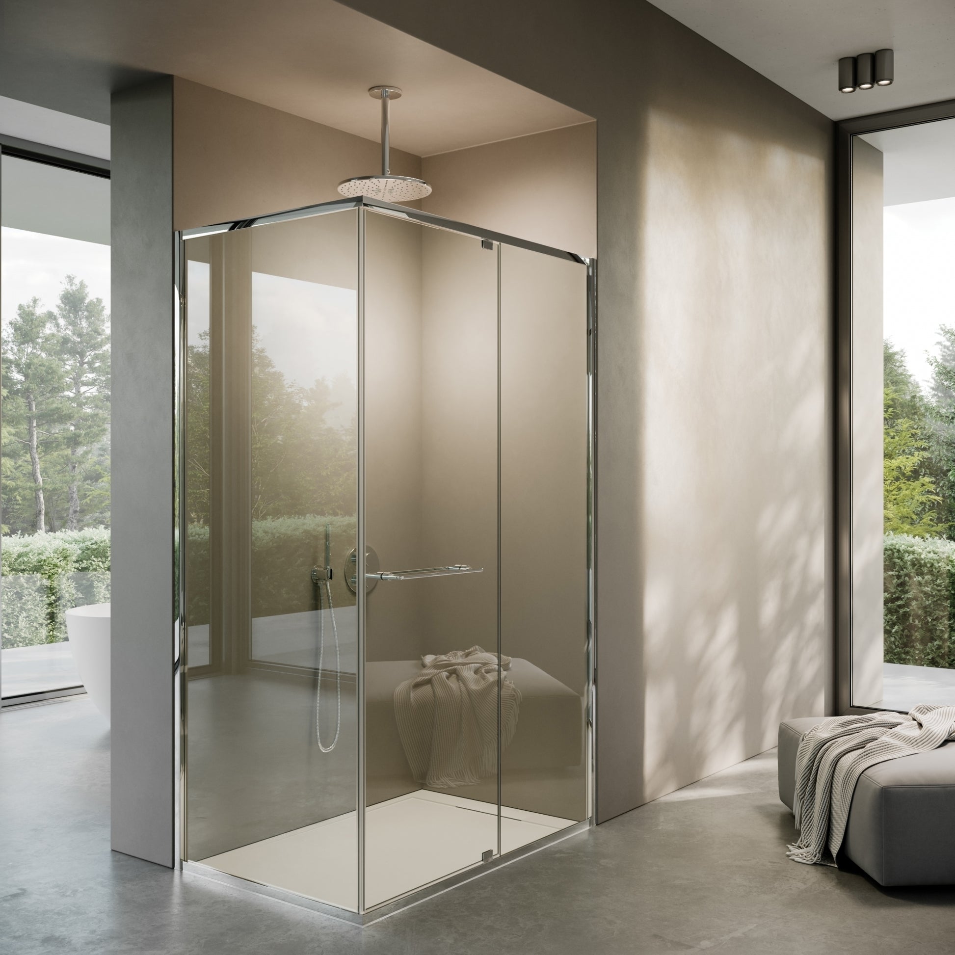 Portofino Chrome Reversible Shower Enclosure (All Sizes)
