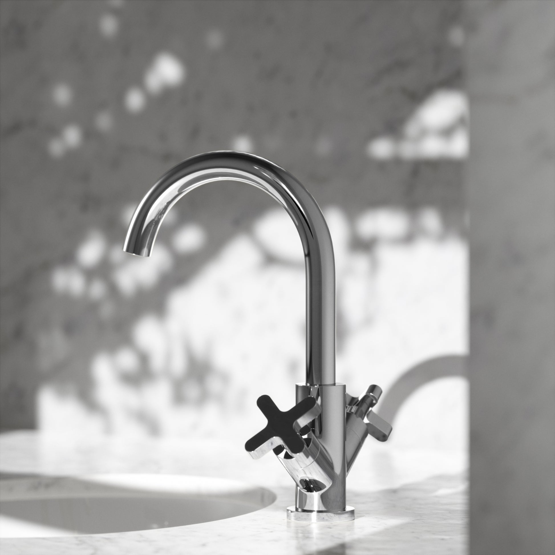 Regal Chrome Crosshead Basin Mixer Tap