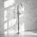 Regal Chrome Crosshead Floor Standing Bath Shower Filler Tap