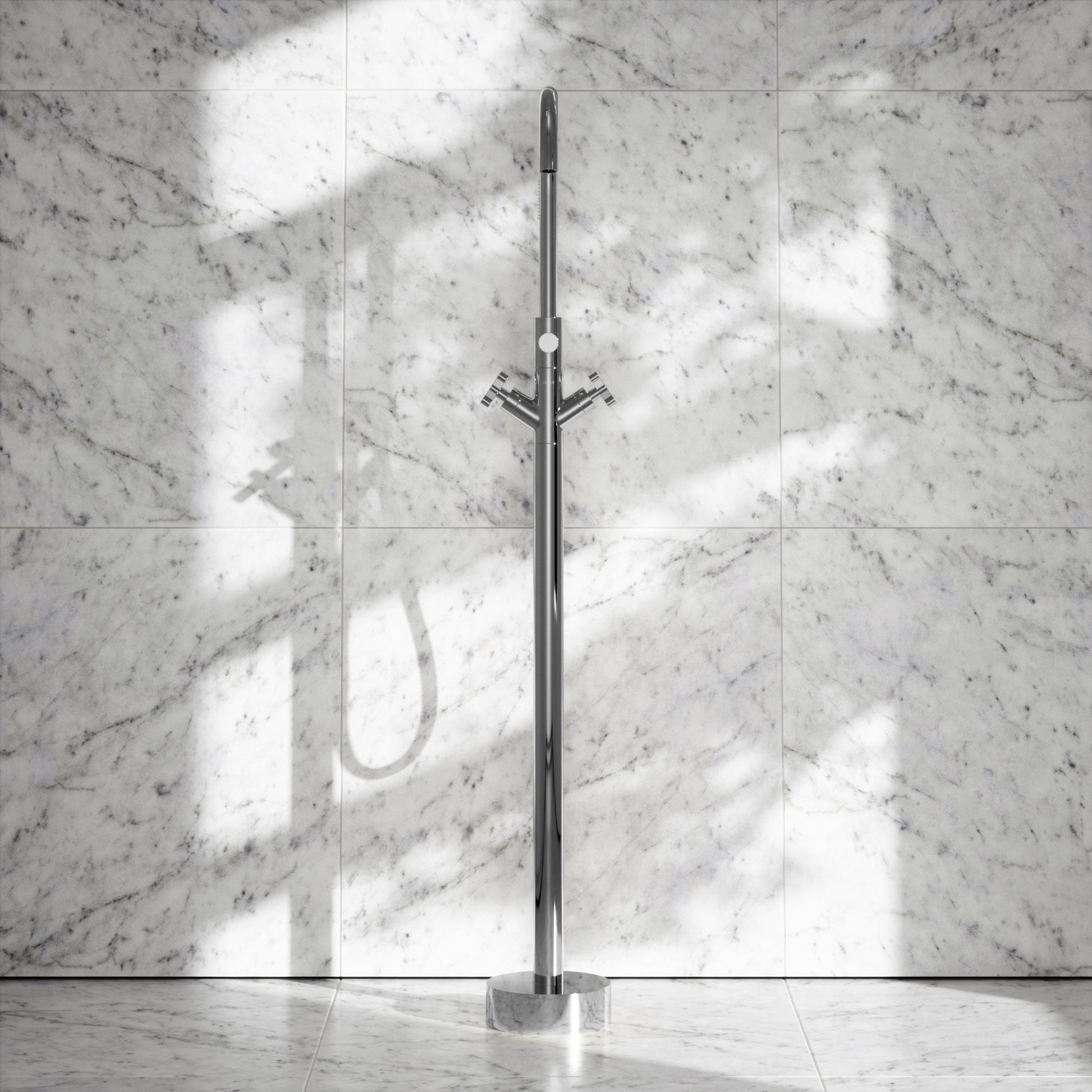 Regal Chrome Crosshead Floor Standing Bath Shower Filler Tap