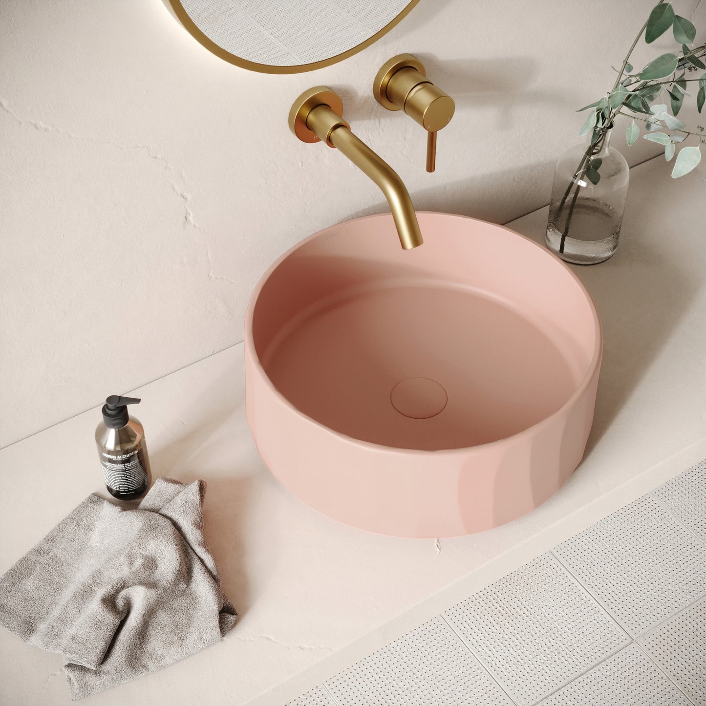 Scolpire Blush Concrete Countertop Basin 420mm