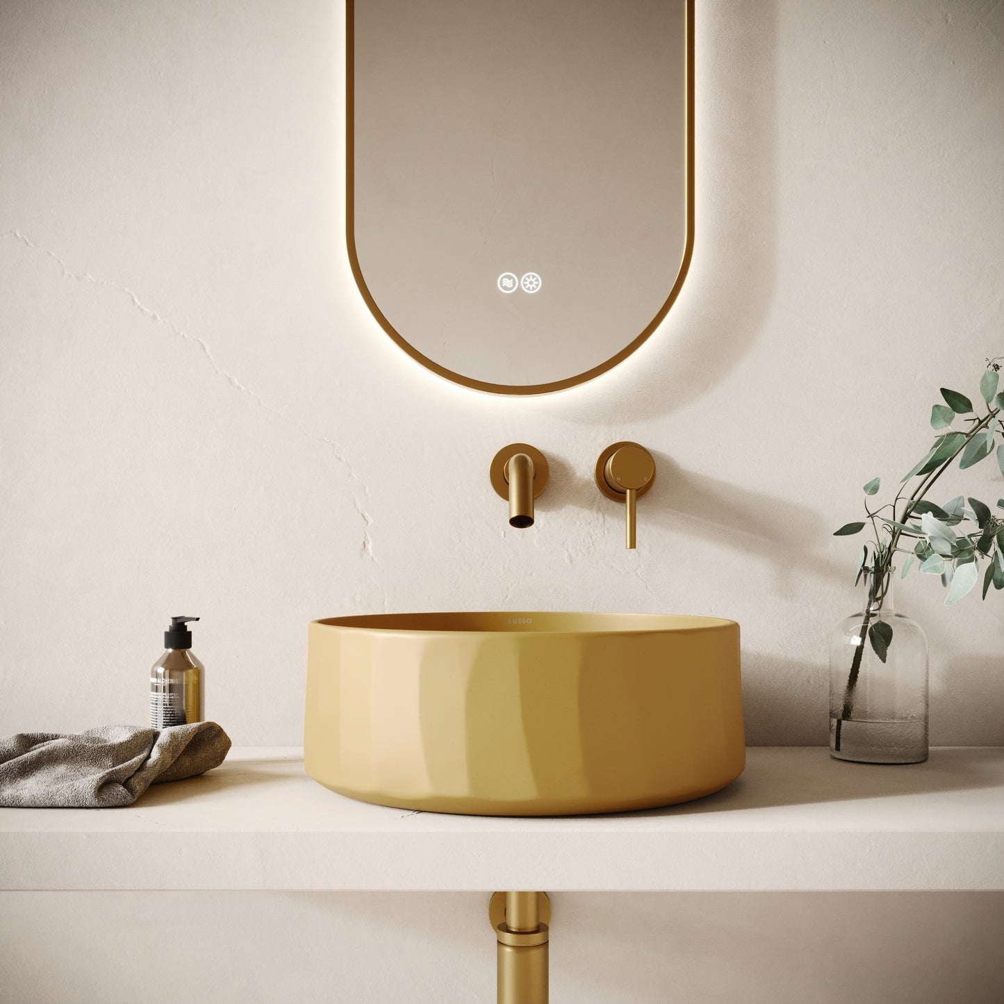 Scolpire Saffron Concrete Countertop Basin 420mm