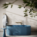 Sereno Azure Concrete Freestanding Bath 1680mm
