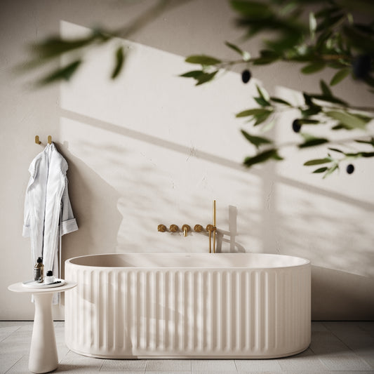 Sereno Shore Concrete Freestanding Bath 1680mm