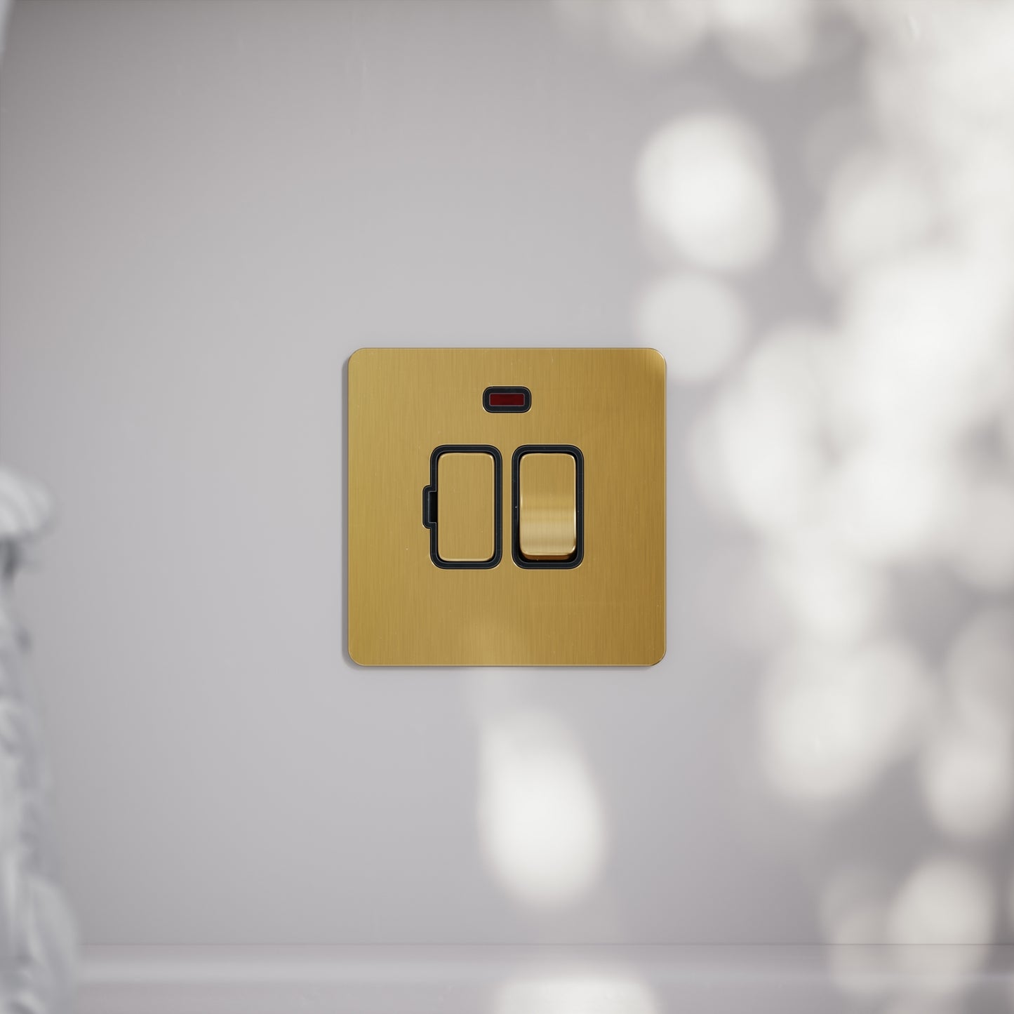 SlimTech Collection Brushed Gold 13A Fused Spur