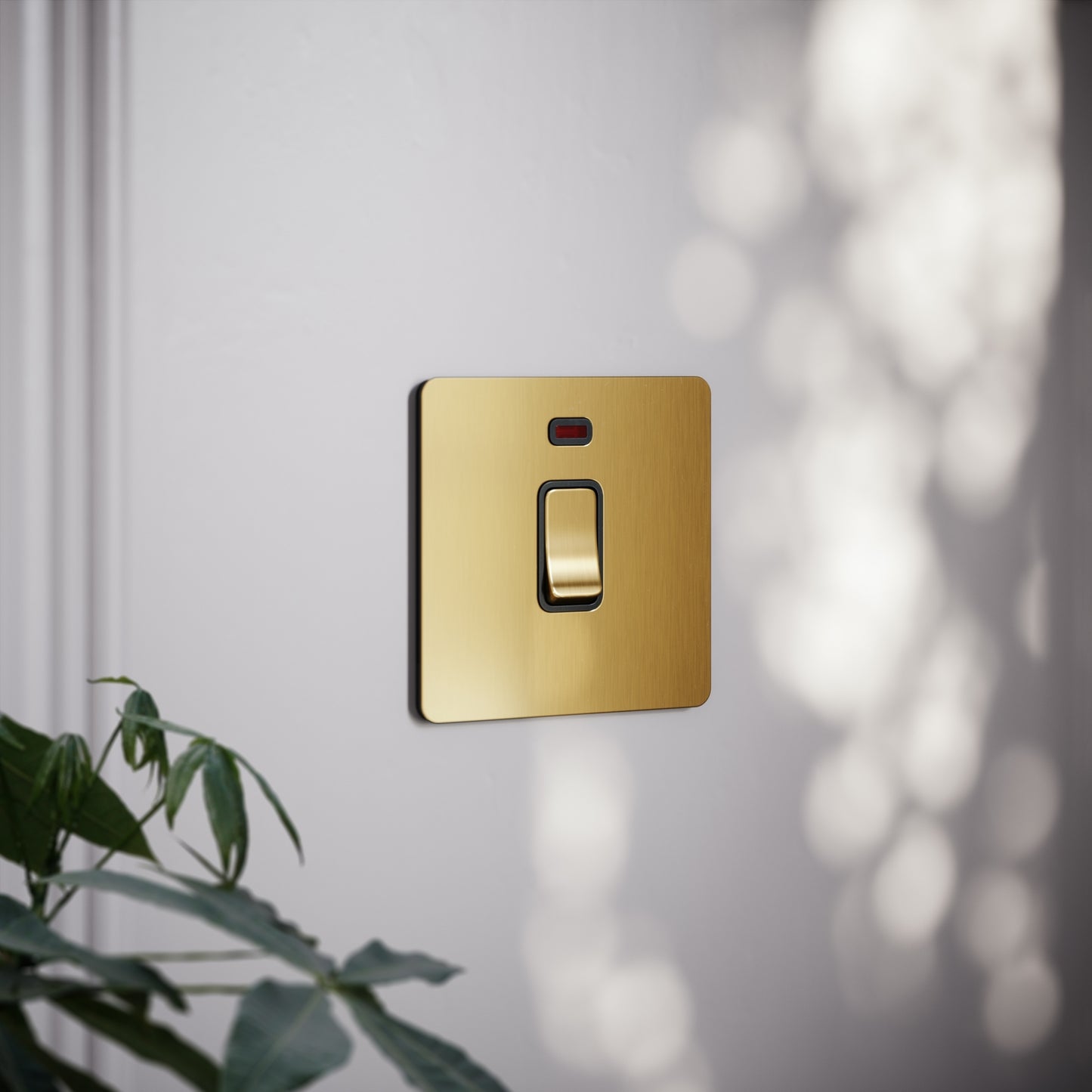 SlimTech Collection Brushed Gold 20A Isolator Switch