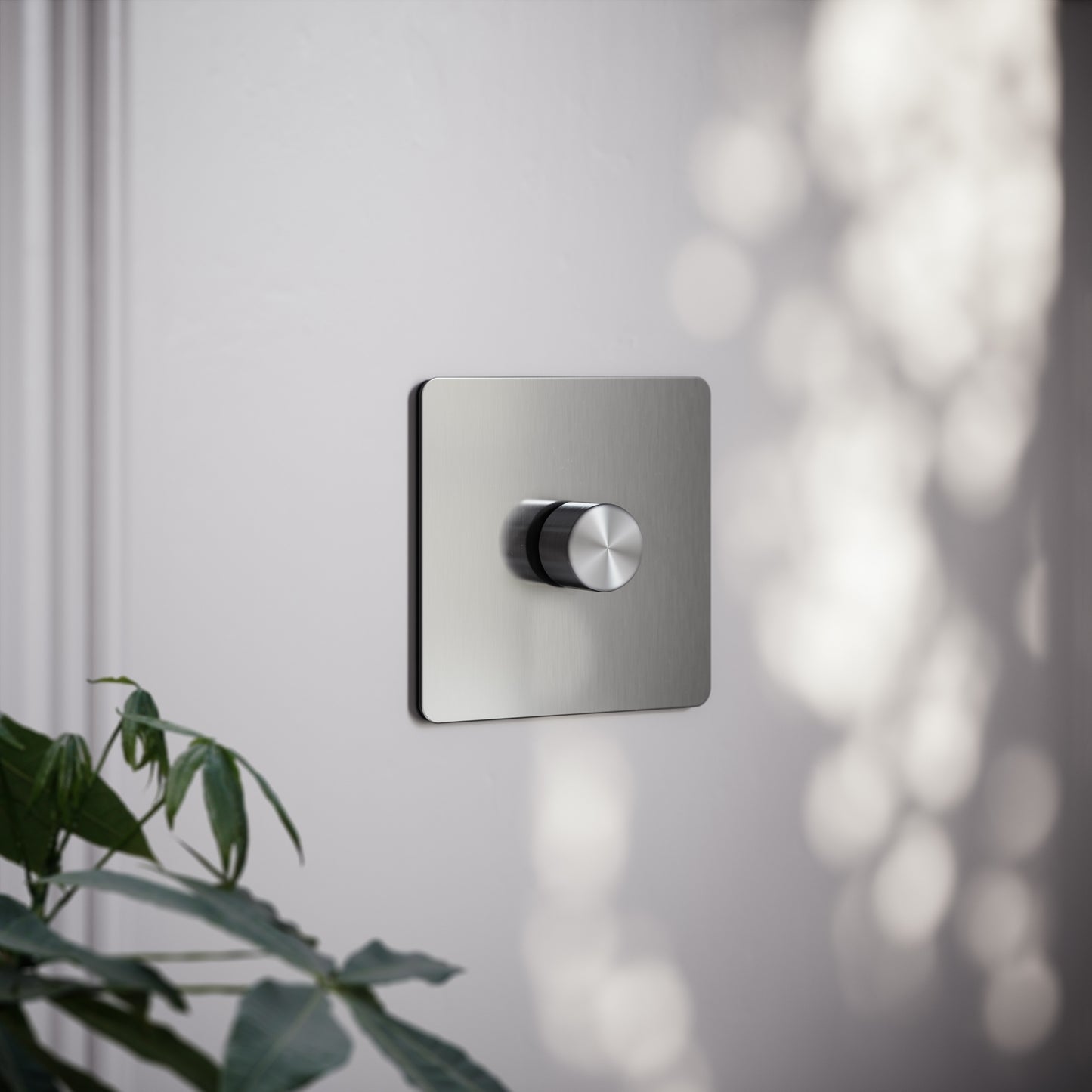 SlimTech Collection Brushed Stainless 1 Gang 2 Way Dimmer Switch