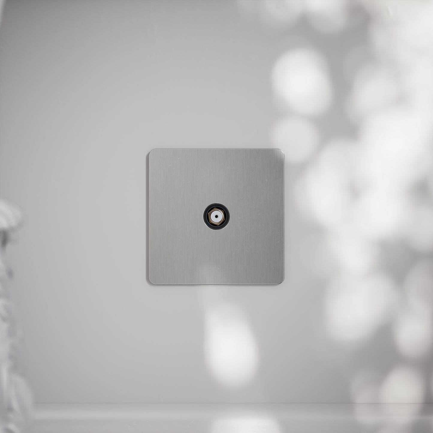 SlimTech Collection Brushed Stainless Satellite Socket