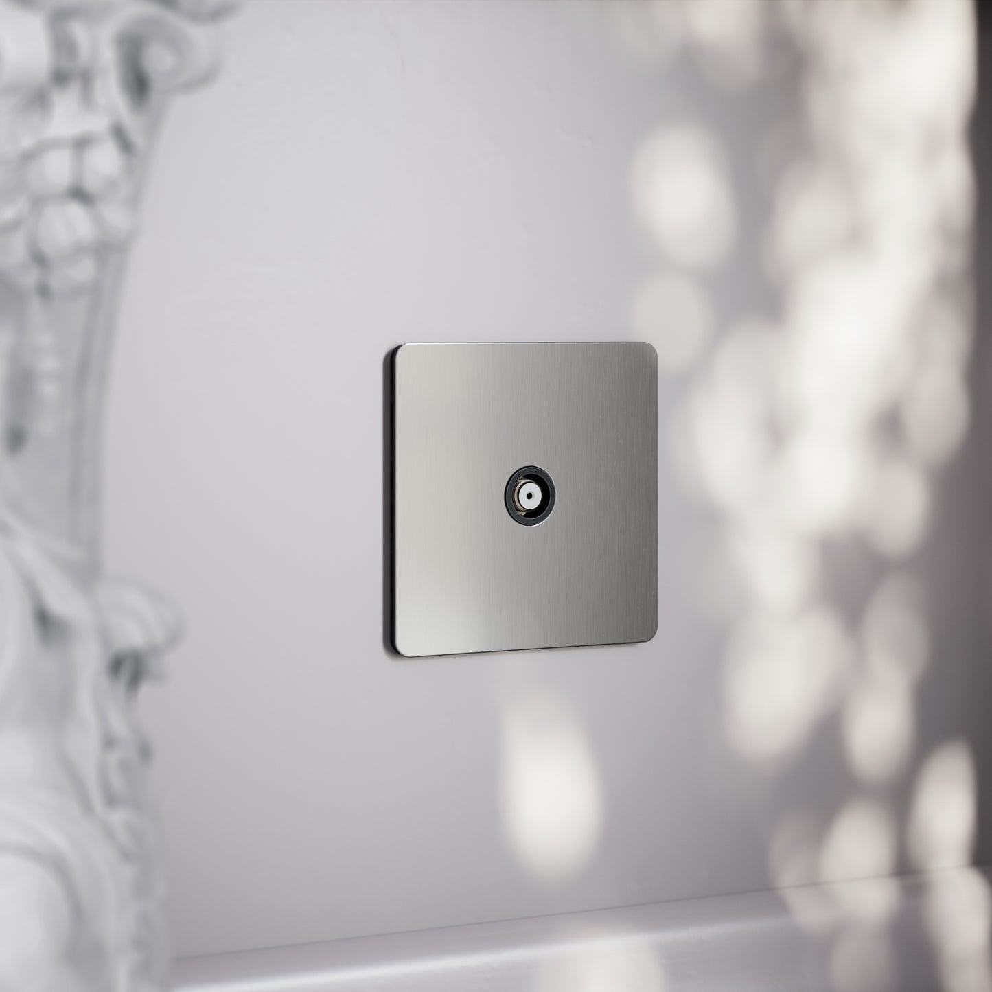SlimTech Collection Brushed Stainless Satellite Socket