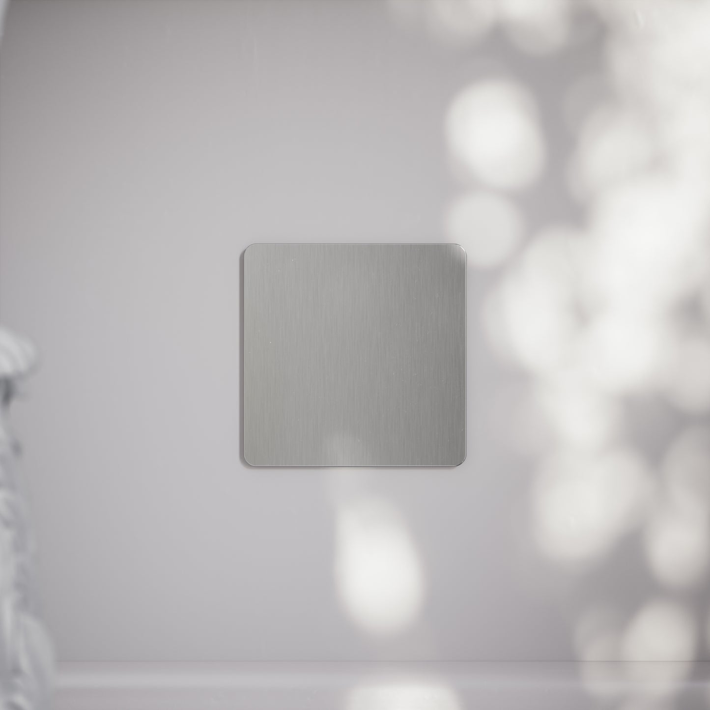 SlimTech Collection Brushed Stainless Single Blank Plate