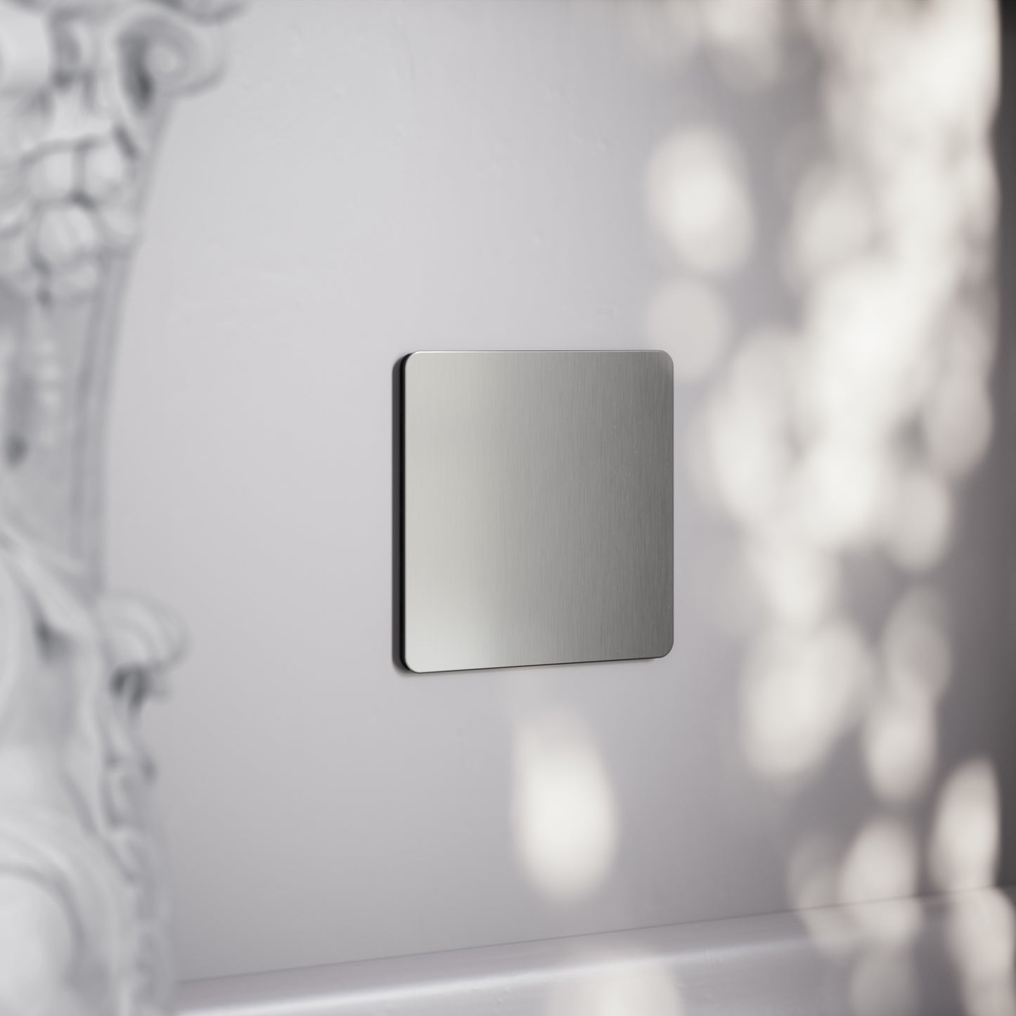 SlimTech Collection Brushed Stainless Single Blank Plate