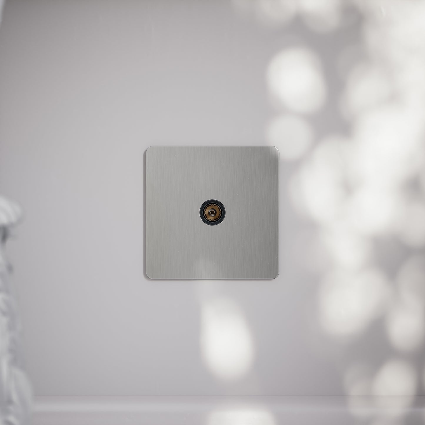 SlimTech Collection Brushed Stainless TV Aerial Socket