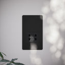 SlimTech Collection Matte Black Shaver Socket