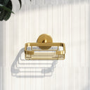 Small Brushed Gold Shower Basket