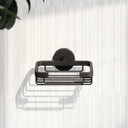 Small Matte Black Shower Basket