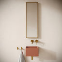 Sobrio Terracotta Concrete Wall Hung Basin 300mm