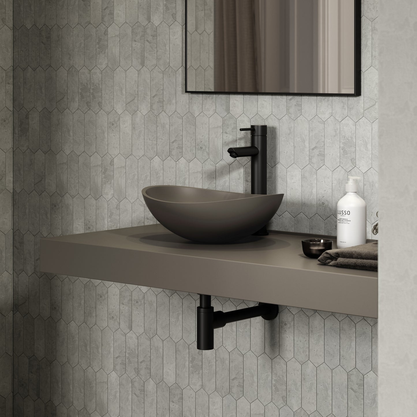 Soho Earth Countertop Stone Basin 420mm