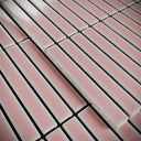 Stick Mosaic Blush Rose Pink Glazed Porcelain Wall Tile 282 x 294mm