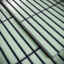 Stick Mosaic Olive Grove Green Glazed Porcelain Wall Tile 282 x 294mm