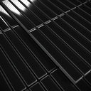 Stick Mosaic Onyx Shadow Black Glazed Porcelain Wall Tile 282 x 294mm