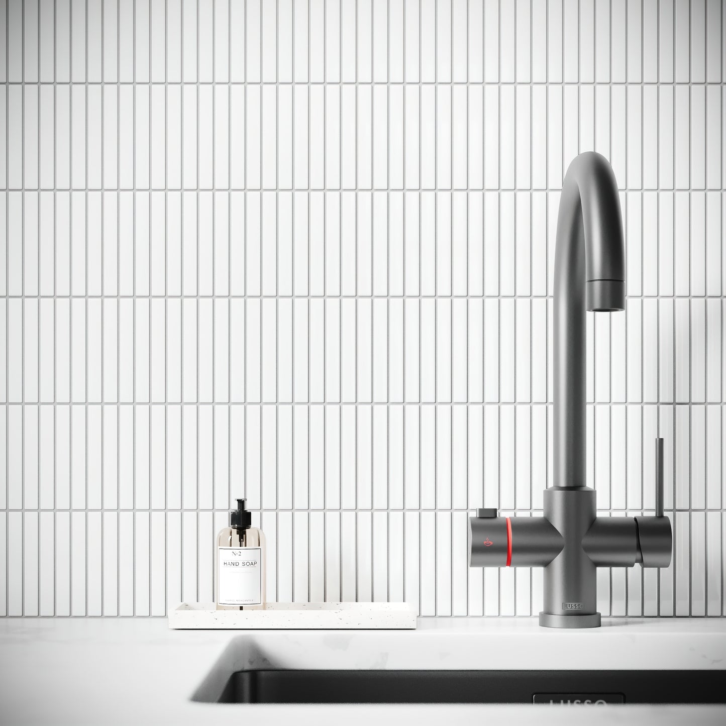 Stick Mosaic Snow Pearl White Glazed Porcelain Wall Tile