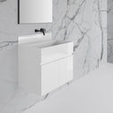 Stone Polished White Upstand Splashback 800mm