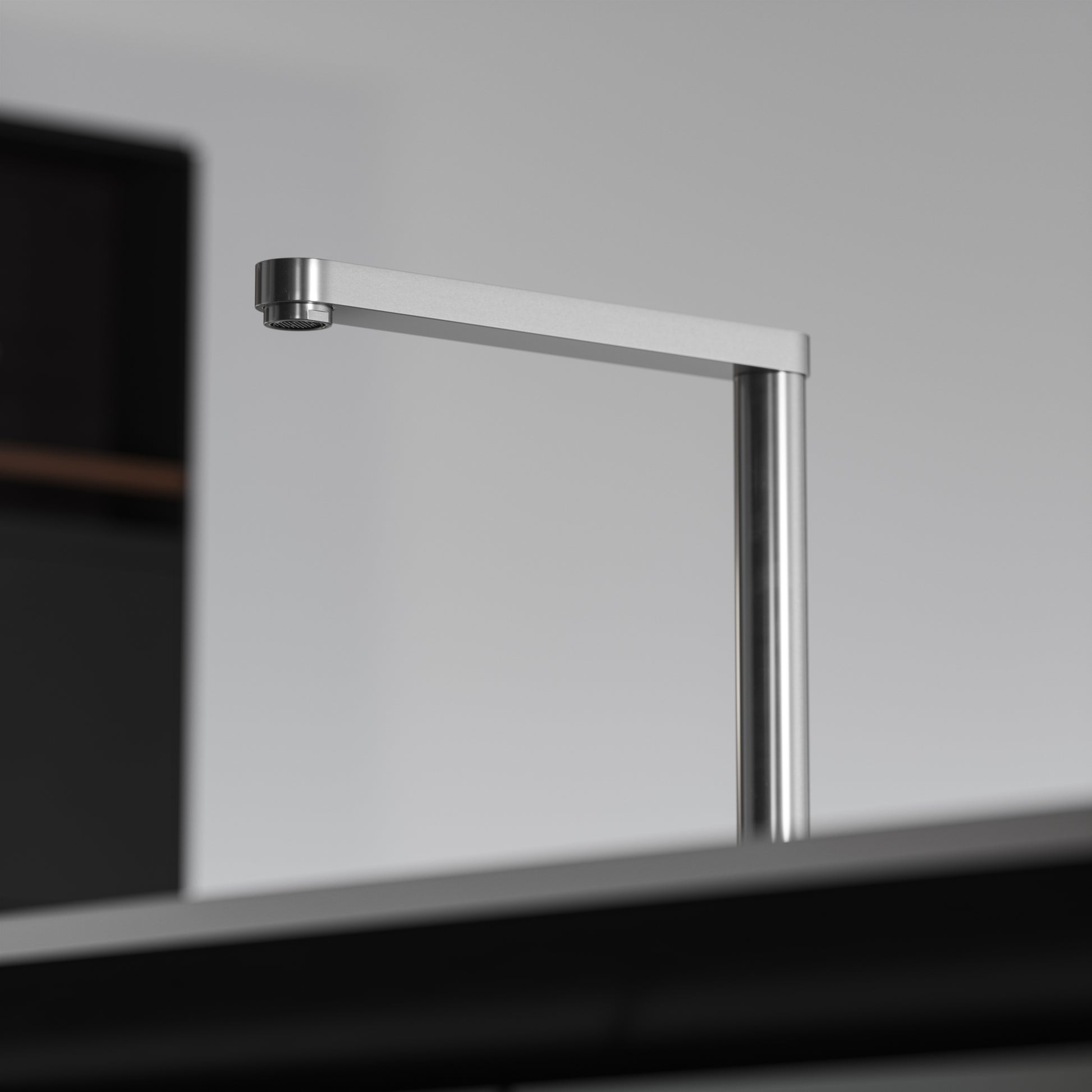 Tempo 2 Hole Brushed Stainless Kitchen Tap with Swivel Spout