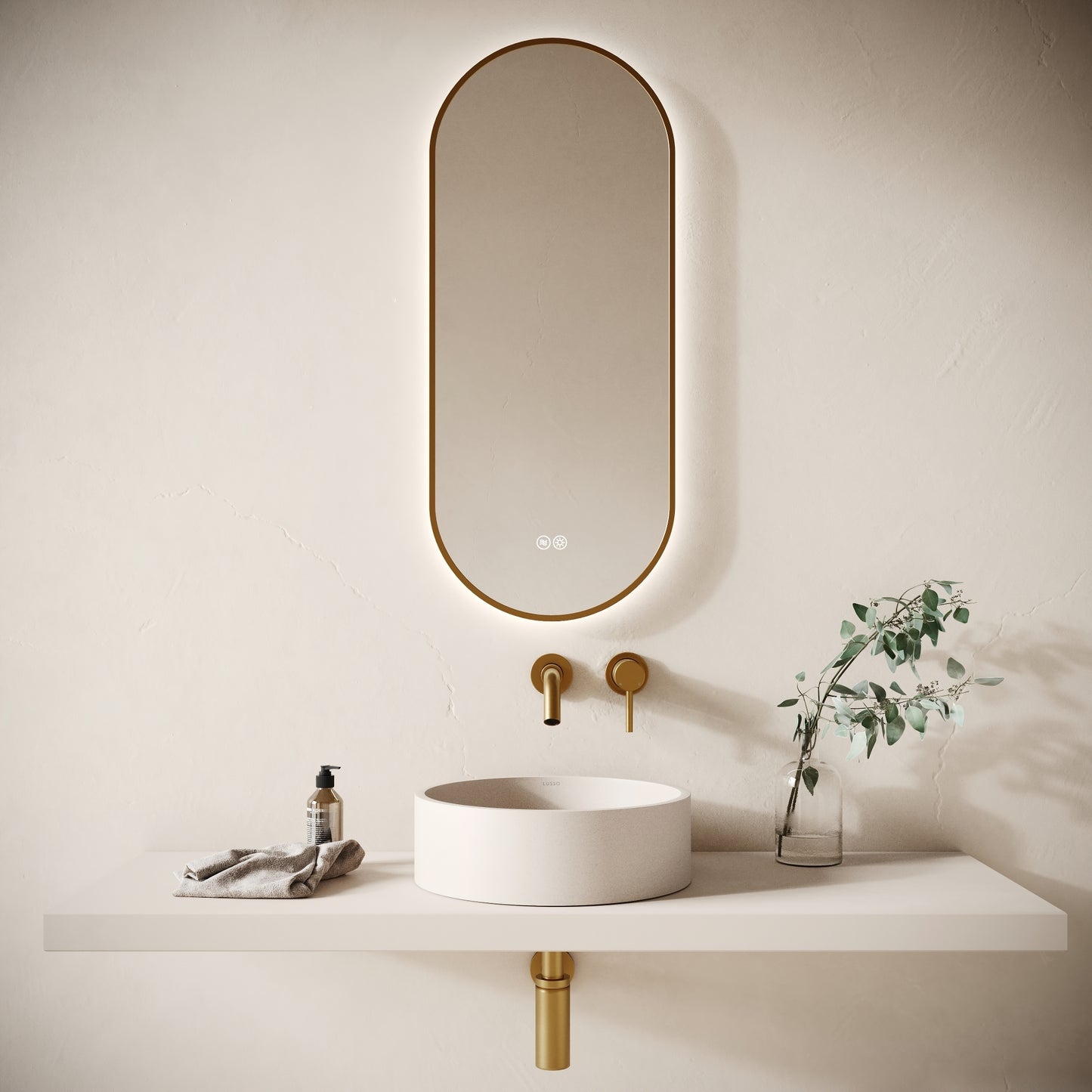 Tondo Shore Concrete Countertop Basin 390mm