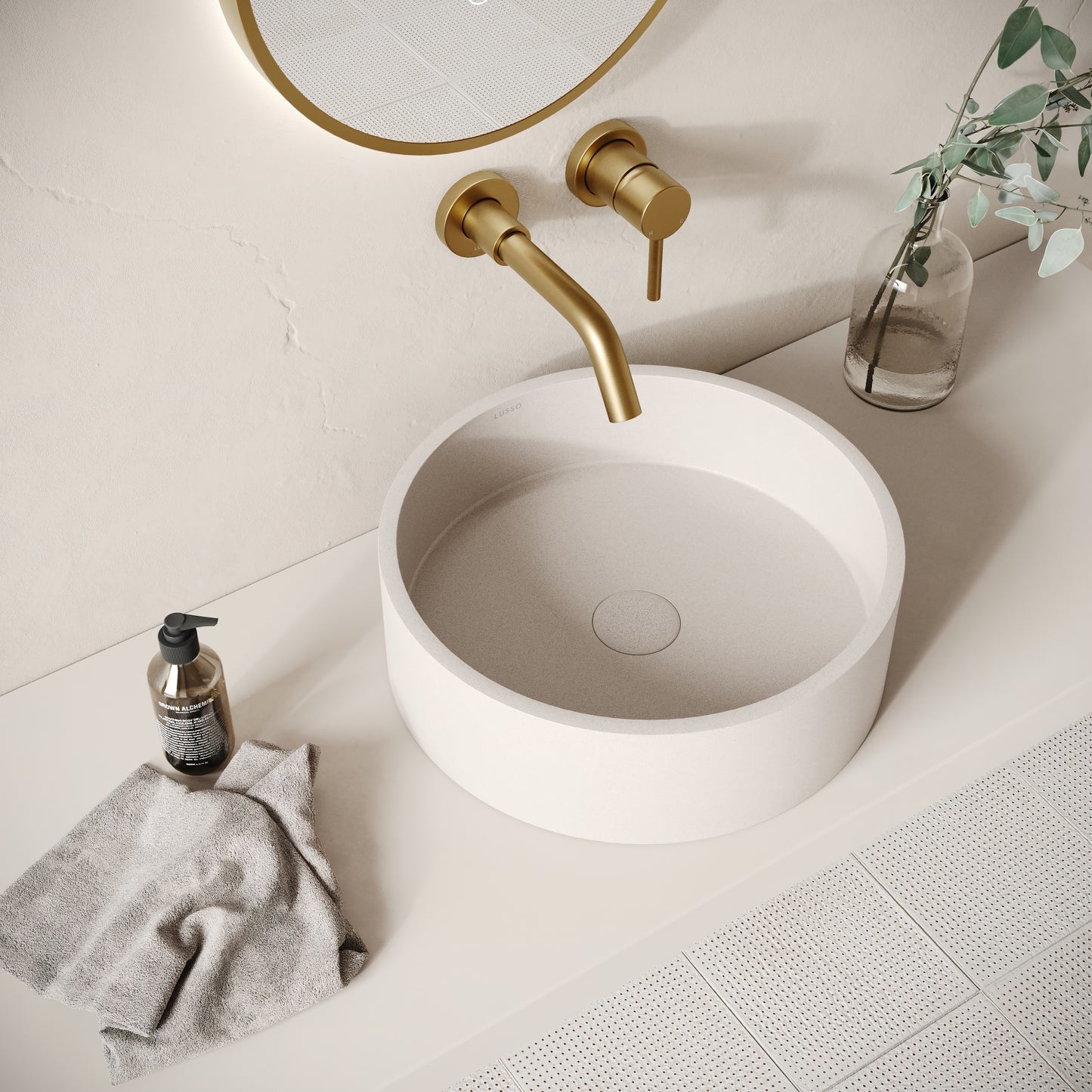 Tondo Shore Concrete Countertop Basin 390mm