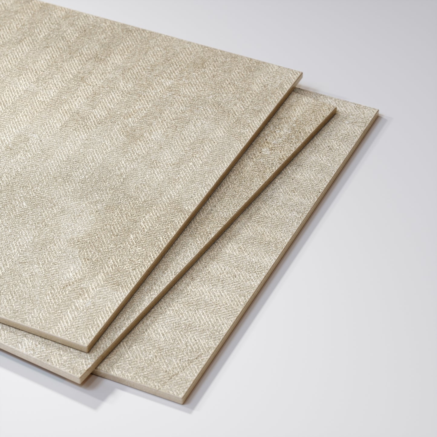 Torino Beige True Limestone Chevron Porcelain Wall or Floor Tile 600 x 600mm