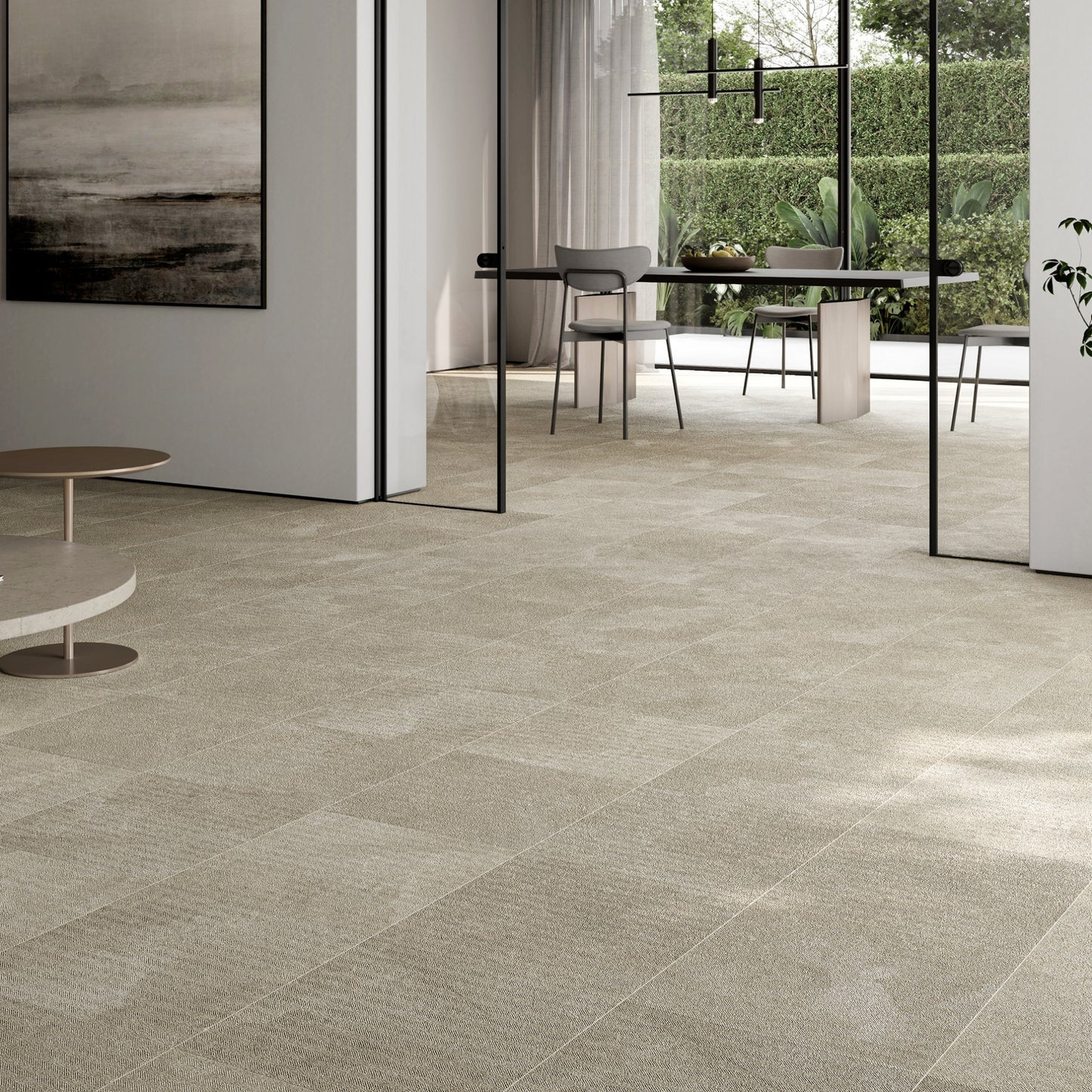 Torino Beige True Limestone Chevron Porcelain Wall or Floor Tile 600 x 600mm