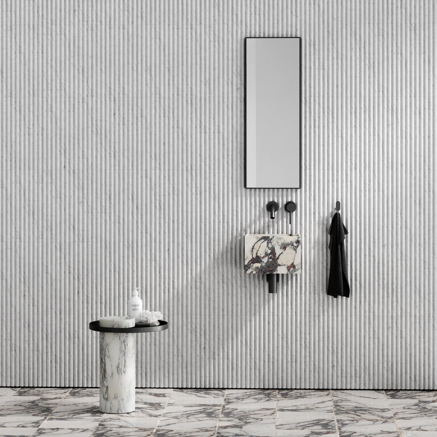 Tucci Calacatta Viola Marble Wall Hung Basin 300mm