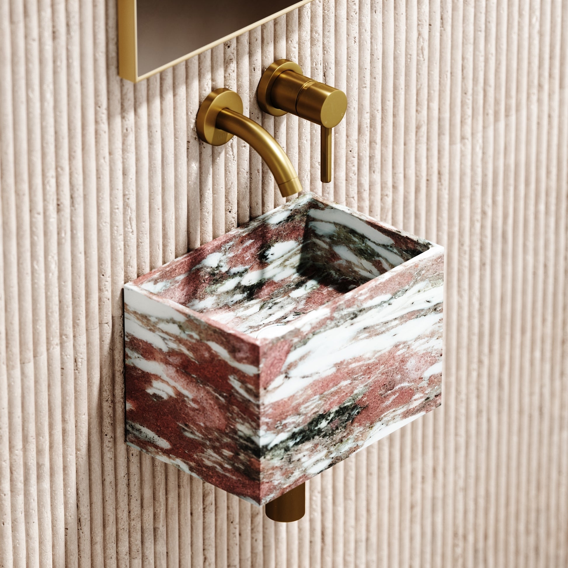 Tucci Rosa Norwegian Marble Wall Hung Basin 300mm