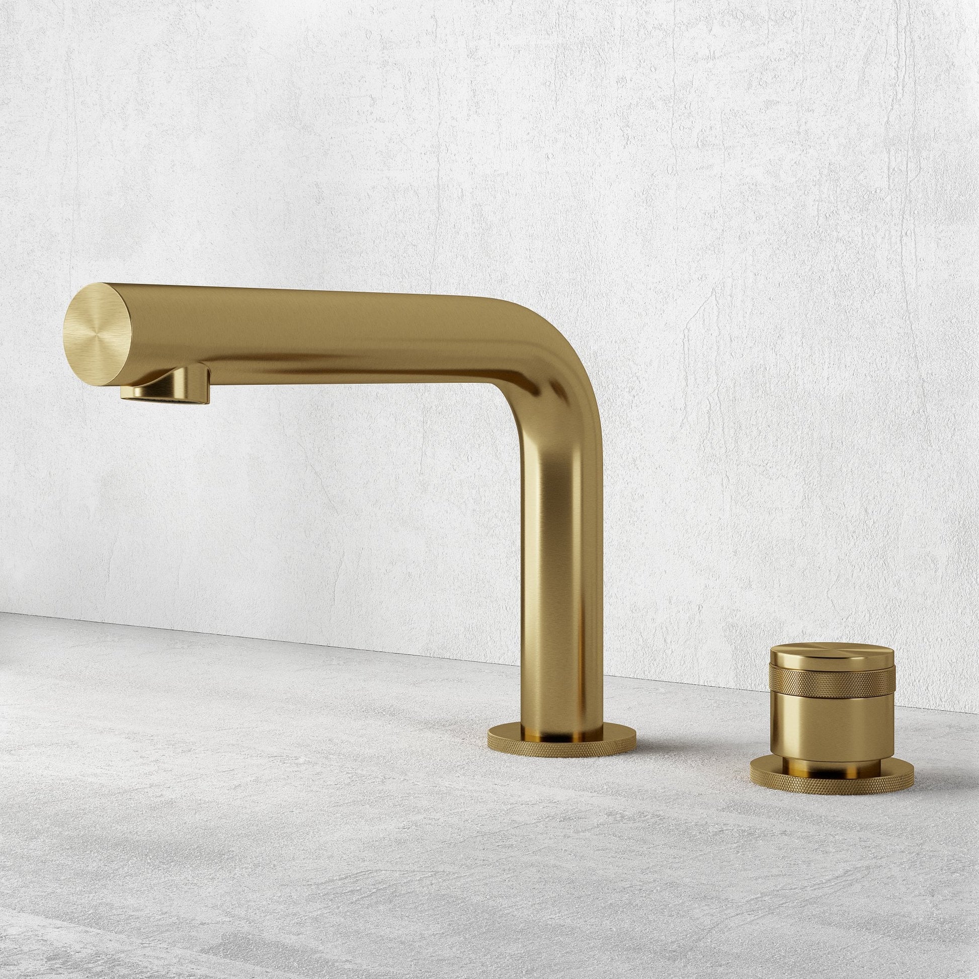 Urban Brushed Gold Deck Mounted Bath Mixer Tap