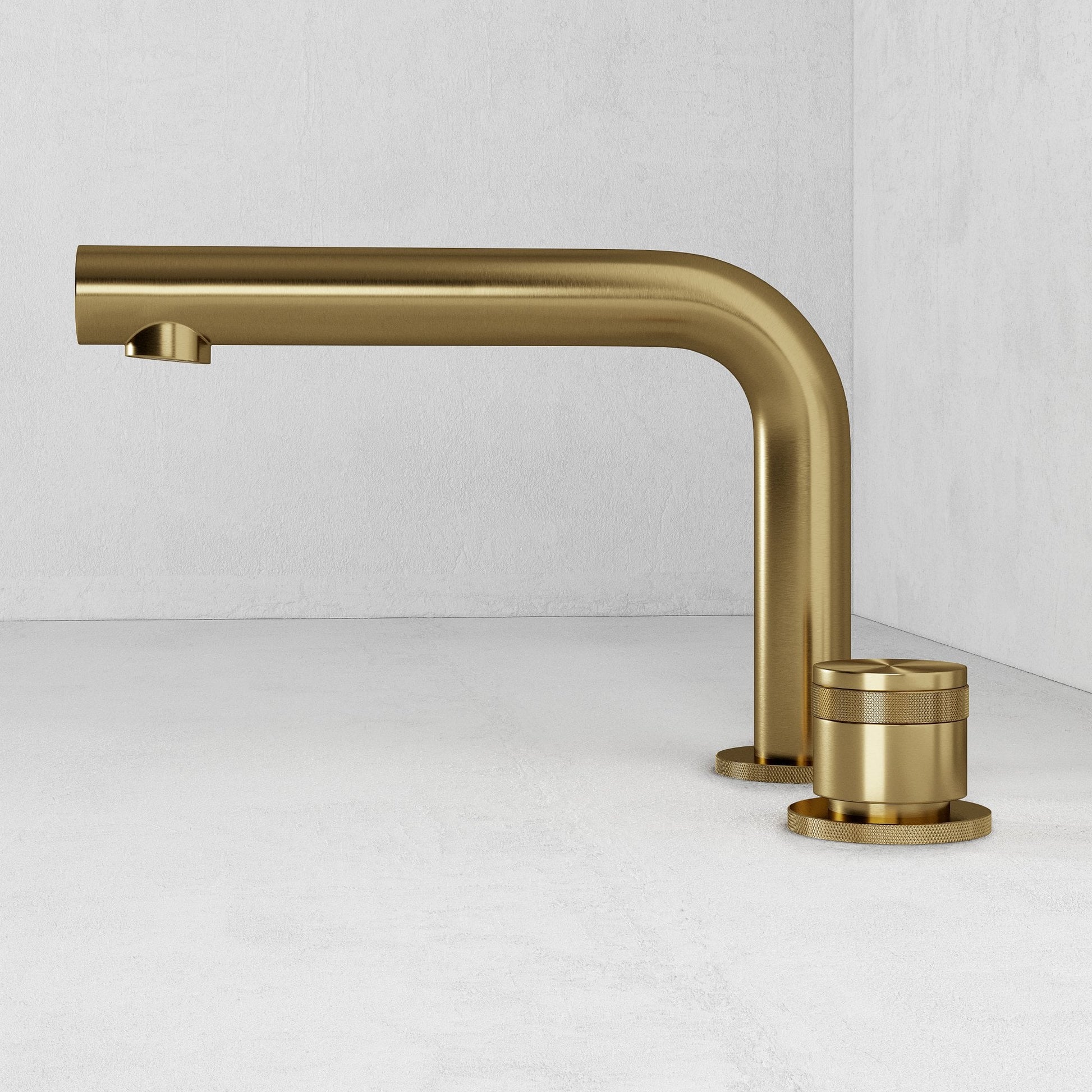 Urban Brushed Gold Deck Mounted Bath Mixer Tap