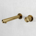 Urban Brushed Gold Wall Mounted Bath Mixer Tap