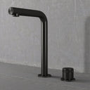 Urban Gunmetal Black Tall Deck Mounted Basin Mixer Tap