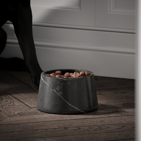 Vasoni Pietra Grey Marble Dog Bowl
