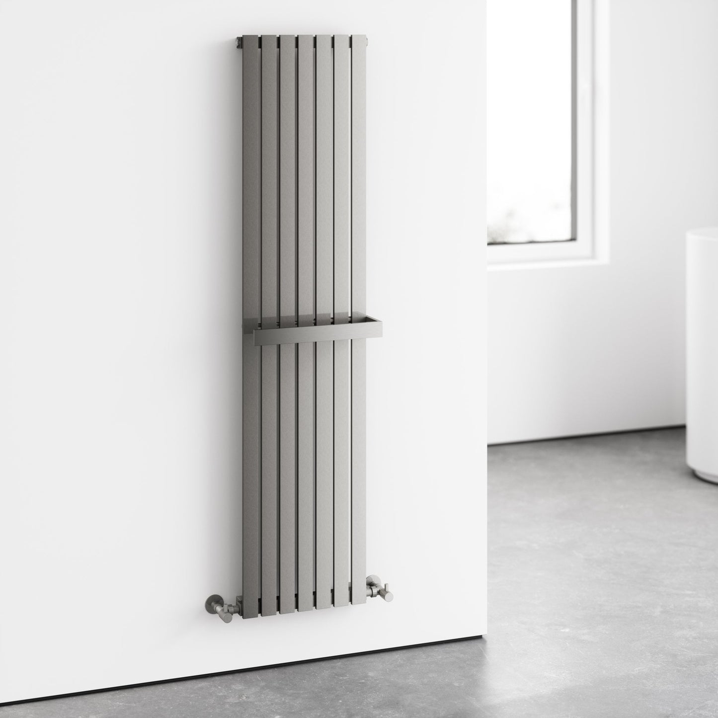 Velar Brushed Stainless Designer Radiator