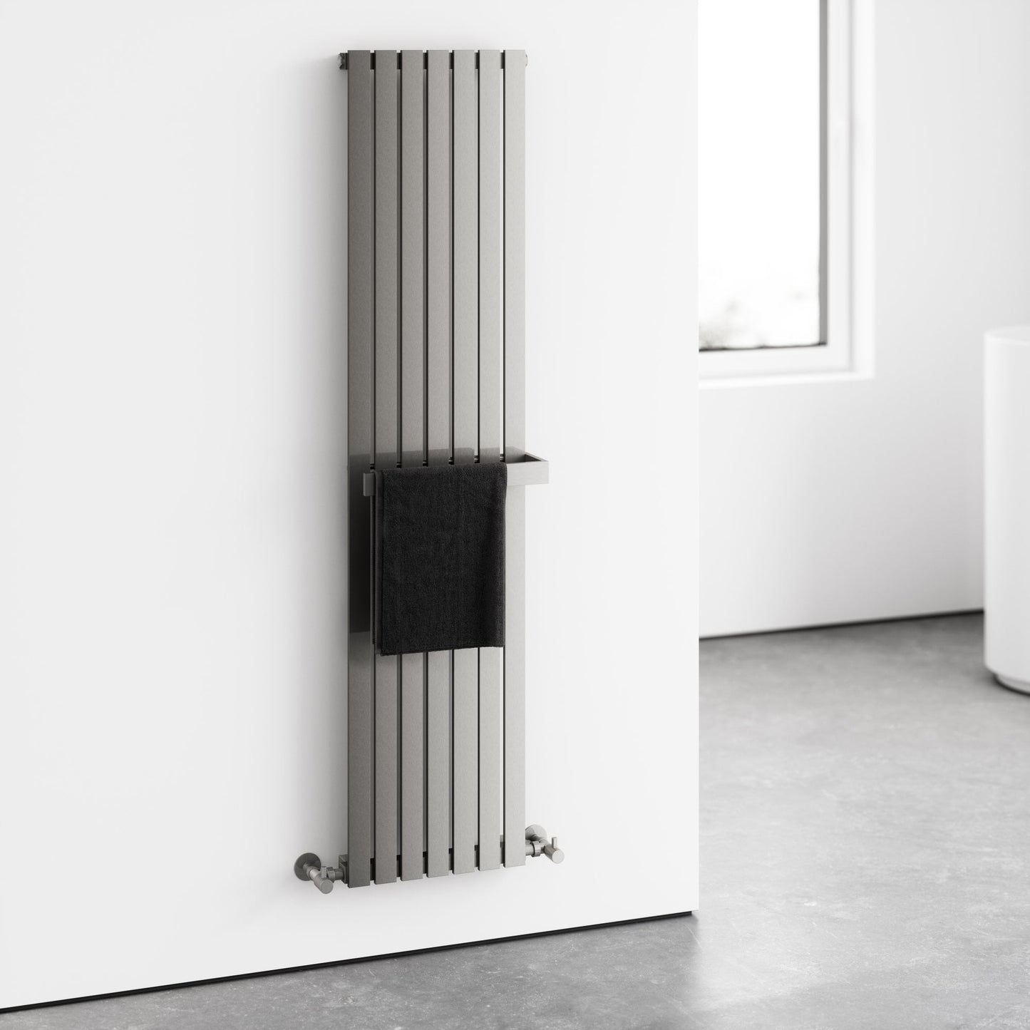 Velar Brushed Stainless Designer Radiator