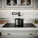 Veroni Modern Kitchen Pot Filler Tap Matte Black